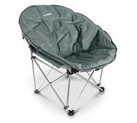 Navaris Sedia Pieghevole Moon Chair - Extra Large Max. 150kg Tonda Imbottita - con Borsa da Trasporto Portatile per Campeggio Pesca Escursioni