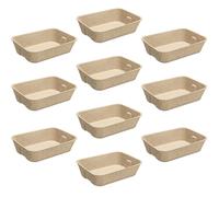 Navaris Set 10 Cassette Lettiera Gatto - Lettiere Gatti Usa e Getta - 40,5x30 cm