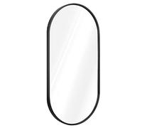 Navaris Specchio Ovale Antiruggine 75 x 38 x 3 cm - Decorativo Moderno per Ingresso o Bagno