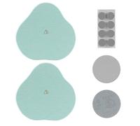 Navaris Tappetino Scolapiatti Assorbente - Set da 2 Tappetini per Lavello Cucina - Misura Small 15 x 15 cm - Portasapone - Proteggi Lavandino - Tappeto Diatomite Verde Menta