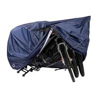 Navaris Telo Copribicicletta da Esterno per 3 Bici - Protezione Copri Bicicletta Elettrica e Bici da Corsa - Copertura Resistente per Bicilette - Accessori Copribici - Navy