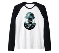 Nave a vela sull'oceano - libertà e avventura Maglia con Maniche Raglan