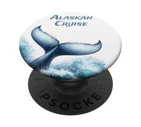 Nave da crociera in Alaska Balena e famiglia PopSockets PopGrip Adesivo