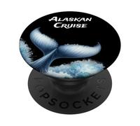 Nave da crociera in Alaska Balena e famiglia PopSockets PopGrip Adesivo