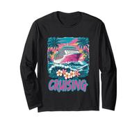 Nave da Crociera Tropicale Sunset Paradise Maglia a Manica
