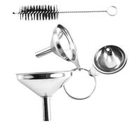 Nave da cucina in acciaio, set di imbuto da cucina in acciaio | Piccoli imbuti per riempire bottiglie - Alimentare il trasferimento di olio liquido ingredienti secchi e
