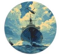 Nave da guerra Jigsaw Puzzle Impossible 1000Pcs Decorazione Per La Casa. Rilassamento E Intelligence Per Adulti E Ragazzi Da 14 Anni 1000pcs (67.5x67.5cm)