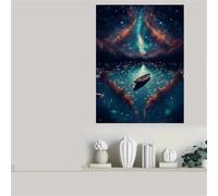 Nave del mare del cielo stellato - Puzzle 150 Pezzi - puzzle Fai da te 35x25 cm,Intrattenimento Creativo - Puzzles Per Adulti E Tutta La Famiglie