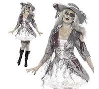 Nave Fantasma Pirata Tesoro Costume Adulto Costume da Halloween Donna