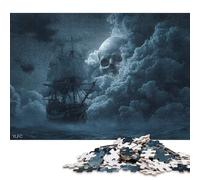 Nave fantasma Puzzle in Legno Per Adulti Puzzle 500 Pezzi Gioco Education Regalo Per Amore E Amico Decorazione Interna Unica Per Gioco Familiare Stress Relief 500pcs (52x38cm)