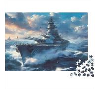 Nave guerra tempesta Puzzles 1000 Pezzi In puzzle A Rompicapo in Cartone, Un Set Di Puzzle A Rompicapo Per Relax E Meditazione, Ideale Per Puzzle Di Decorazione Bellissimo, Attiv