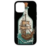 Nave in Bottiglia Design Nautico Pirati Custodia per iPhone 12/12 Pro
