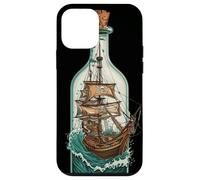 Nave in Bottiglia Design Nautico Pirati Custodia per iPhone 12 mini
