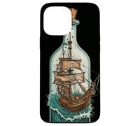 Nave in Bottiglia Design Nautico Pirati Custodia per iPhone 13 Pro Max
