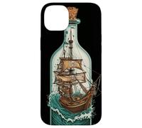Nave in Bottiglia Design Nautico Pirati Custodia per iPhone 14 Plus