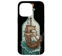 Nave in Bottiglia Design Nautico Pirati Custodia per iPhone 14 Pro Max