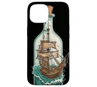 Nave in Bottiglia Design Nautico Pirati Custodia per iPhone 15