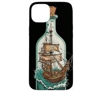 Nave in Bottiglia Design Nautico Pirati Custodia per iPhone 15 Plus