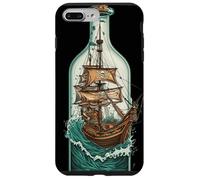 Nave in Bottiglia Design Nautico Pirati Custodia per iPhone 7 Plus/8 Plus