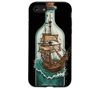 Nave in Bottiglia Design Nautico Pirati Custodia per iPhone SE (2020) / 7/8