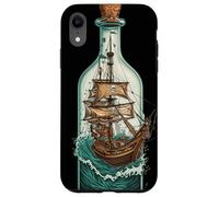 Nave in Bottiglia Design Nautico Pirati Custodia per iPhone XR