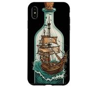 Nave in Bottiglia Design Nautico Pirati Custodia per iPhone XS Max