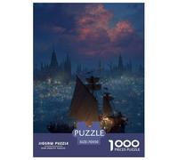 Nave magica Puzzle 3D 70x50cm/1000pcs Notte stellata Gioco Educativo Per Adulti E Adolescenti Rilassamento E Decorazione Regalo Pratico