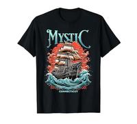 Nave mistica Ct Maglietta con Stampa Grafica Economica, Uomo, Nero, S