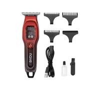 Nave Regolabarba e capelli senza fili per uomo, tagliacapelli professionale con display a LED, ricarica USB-C, 3 pettini guida (1/2/3 mm) 90 minuti di autonomia