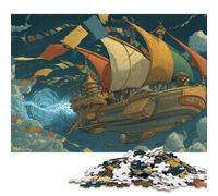 Nave Volante Puzzle Adulto Puzzle in Legno 300 Pezzi Per Gioco Familiare Decorazione Interna Unica Divertimento Gioco Regalo Per Amore E Amico Stress Relief 300pcs (40x28cm)