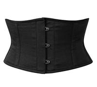 Naveed Corsetto in cotone per un ottimo allenamento della vita II Bella figura a clessidra II taglie da 3XS a 5XL, Nero , 3XS