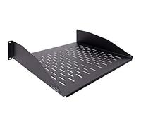 Navepoint 2U - Scaffale a sbalzo universale per server e server, 48 cm, ventilato, 35,5 cm, colore: Nero