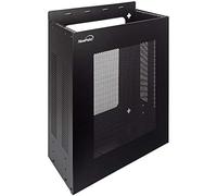 NavePoint 4U Server Rack, Vertical/Horizontal Wall Mountable Rack with Vented Enclosure for 19" IT Equipment, Cable Modems, Telecom, A/V