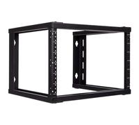 Navepoint 6U Wall Mount Frame 48,3 cm Open server Equipment rack filettato 38,1 cm profondità nero