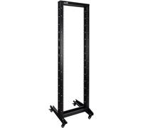 NavePoint 8ft Open Frame 19 pollici 42U 2-Post Network Server Relè Rack Rolling con ruote