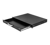 Navepoint Cassetto per montaggio a rack per armadio server da 19 pollici o DJ con serratura e chiave, 1U nero
