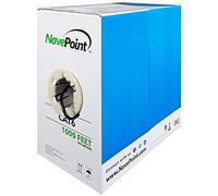 NavePoint CAT6 304,8 m UTP Solid 23 AWG Nero 550 MHz Bulk Cavo di Rete LAN Ethernet