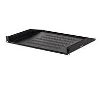 NavePoint Mensola a cantilever ventilata per server, montaggio a rack 48,3 cm, 1U, nero, 350 mm di profondità