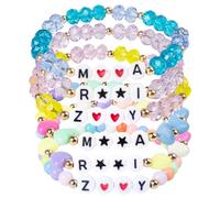 NAVESO 6 Pezzi Di Bracciali Dei Korea, Braccialetto Anime Singer con Nomi Dei Personaggi, Braccialetti Dell'Amicizia per Donne e Ragazze, Appassionati Di Cinema (Stile A)
