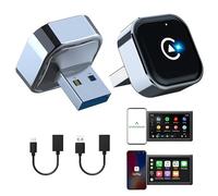 NAVESO - Adattatore per auto wireless Android per auto, Carplay Wireless Ada-pter Android, Plug and Play, compatibile con veicoli che supportano CarPlay o Andr-oid AUT-o