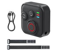 NAVESO Bluetooth Telecomando per GoPro Hero 13/12/11 Insta360 X5/X4/X3/Ace Pro 2/Ace Pro/GO3S/GO3/IOS/Android, Senza Fili Telecomando con Cinturino da Polso e Cavo di Ricarica USB