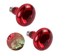 NAVESO Lampada Termica a Infrarossi per Rettili, 2 Pezzi Lampada a Luce Rossa per Rettili, 150W Lampada termica per terrari Animali, E27 Lampadina Riscaldante per rettili e Anfibi