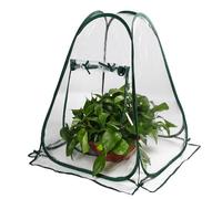 NAVESO Mini Serra da Balcone Piccola, Serra Piccola per Piante, Mini Serra Pop Up, Piccola Serra da Giardino con Avvolgibile per Piante, Non Necessita di Montaggio (70 x 70 x 80 cm)