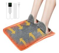 NAVESO Scaldapiedi Elettrico,Scalda Piedi Casa Elettrico con 9 Livelli Di Temperatura e 4 Timer,Scaldapiedi Letto Lavabile In Lavatrice e Ricaricabile,Per Piedi,Schiena E Corpo Intero Per Donna E Uomo