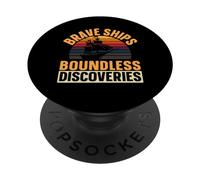 Navi coraggiose Scoperte illimitate Giorno di Columbus Indigeno PopSockets PopGrip Adesivo