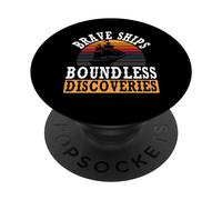 Navi coraggiose Scoperte illimitate Giorno di Columbus Indigeno PopSockets PopGrip Adesivo