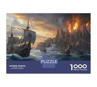 Navi militari 1000 Pezzi Guerra Cartone Resistente Puzzle Per Uomo E Donna, Difficile Sfida EduGattoiva, Idea Regalo Famiglia 38x26cm/1000pcs