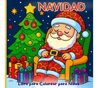 Navidad Libro para Colorear para Niños: Dibujos Sencillos con Patrones Mandala