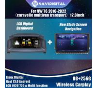 Navidigital Cruscotto Digitale Cluster Per VW T6 16-22 caravelle multivan trasporto Android Navigazione Radio Pl Lettore Mappe Pannello U 8G128G
