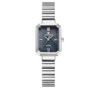 NAVIFORCE Orologi da donna, piccola cassa rettangolare, orologio da polso impermeabile da donna, regalo reloj para Mujer, argento + nero + argento